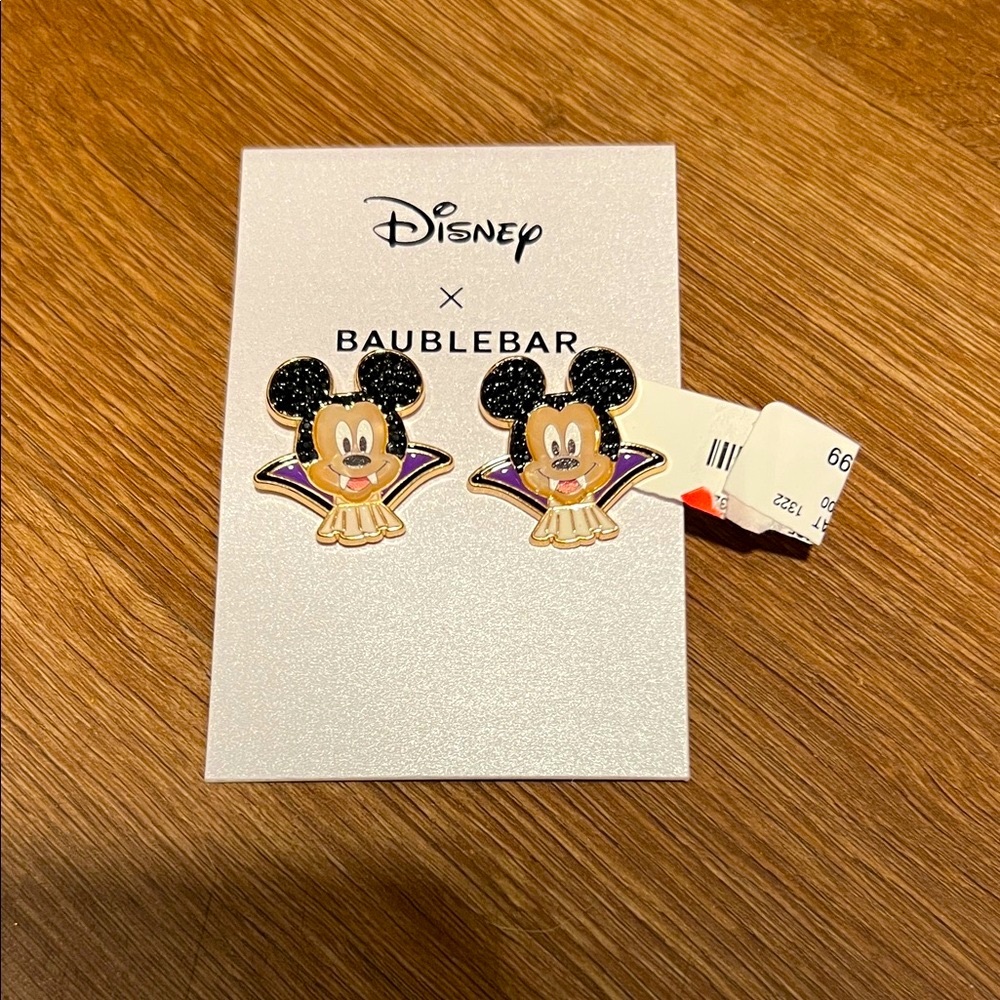NWT Disney x BaubleBar Mickey Mouse Earrings